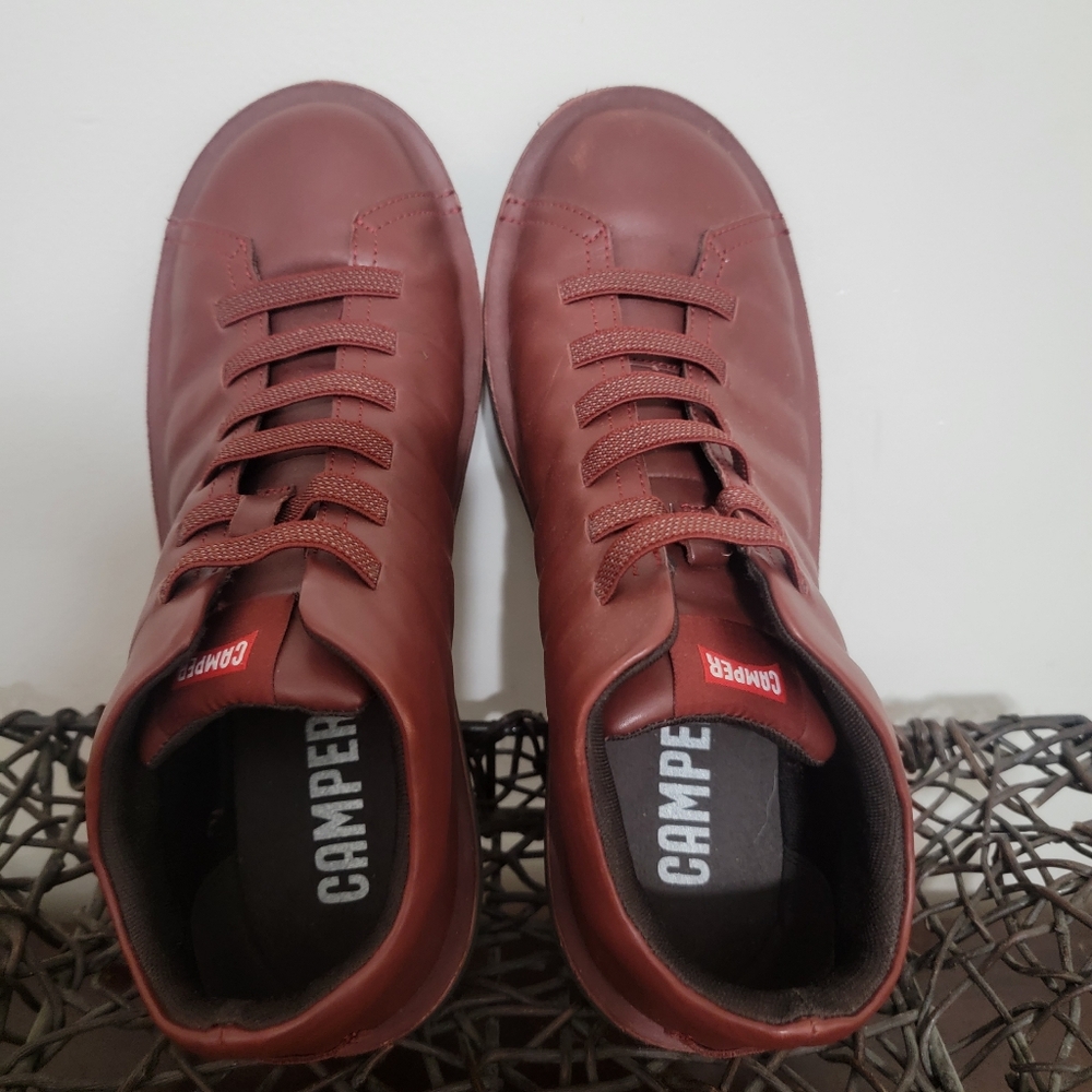 Camper Beetle Casual Ankle Shoes Boots Red Brown Size  11 U.S 45 EU - Picture 2 of 14